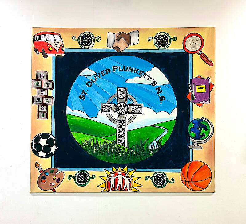 Mural with School Crest