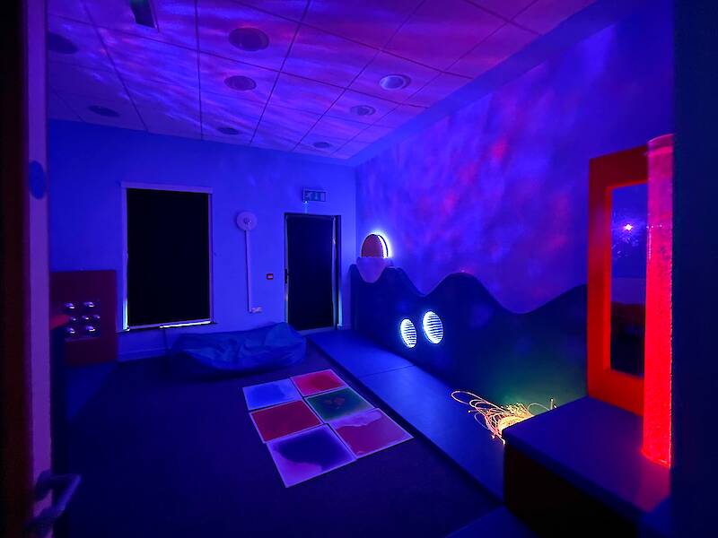 Sensory room light show